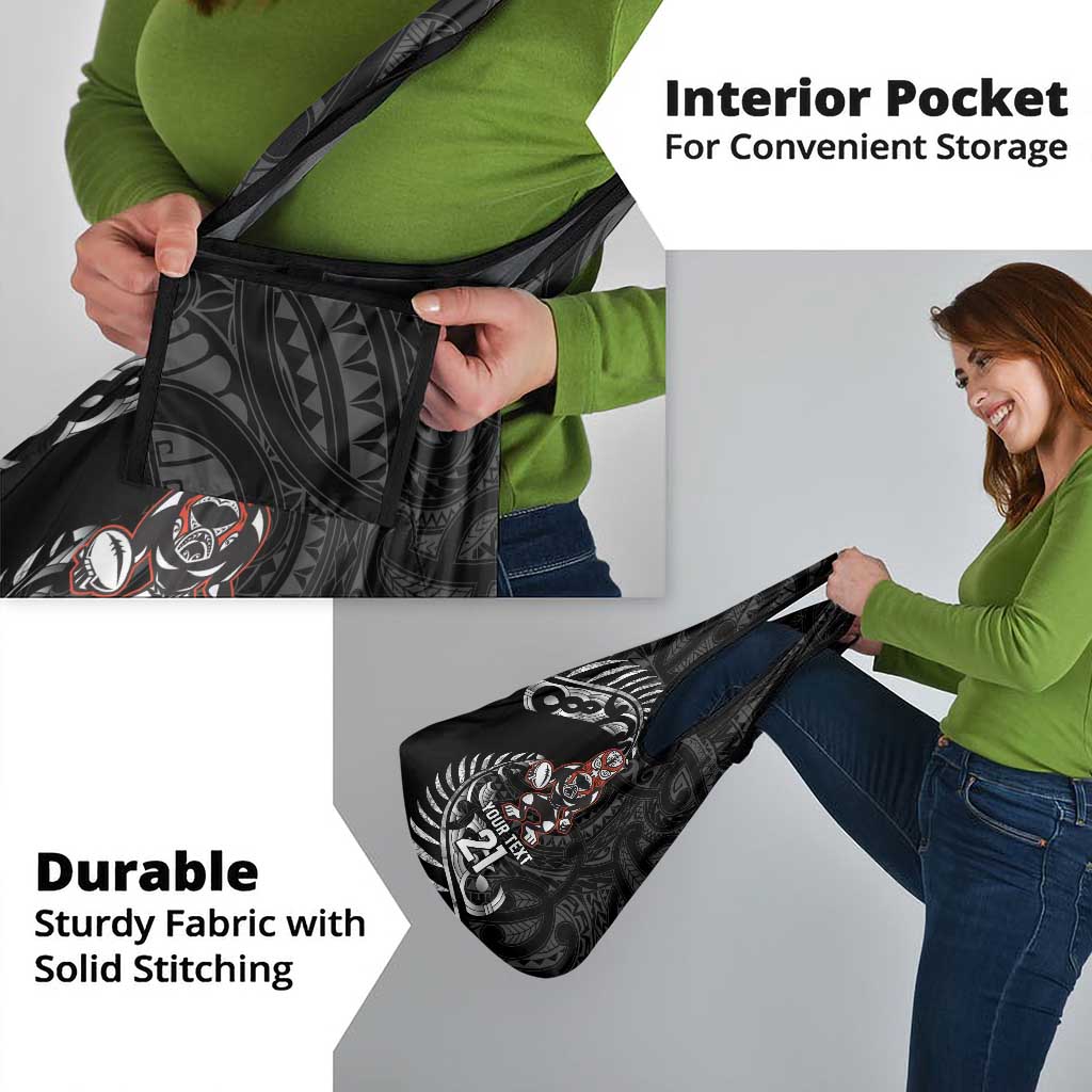 New Zealand Indigenous-Maori Rugby Custom Grocery Bag