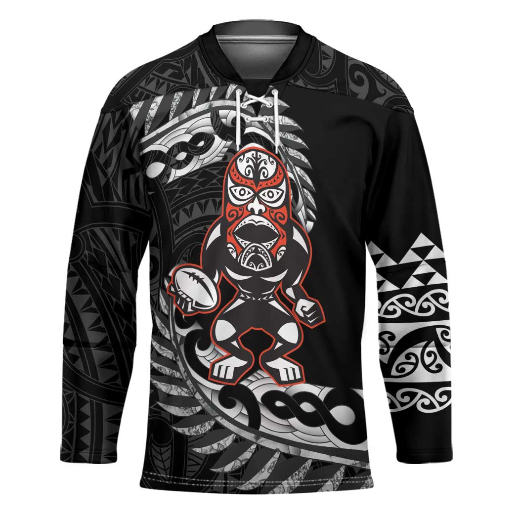 New Zealand Indigenous-Maori Rugby Custom Hockey Jersey - Polynesian Pride