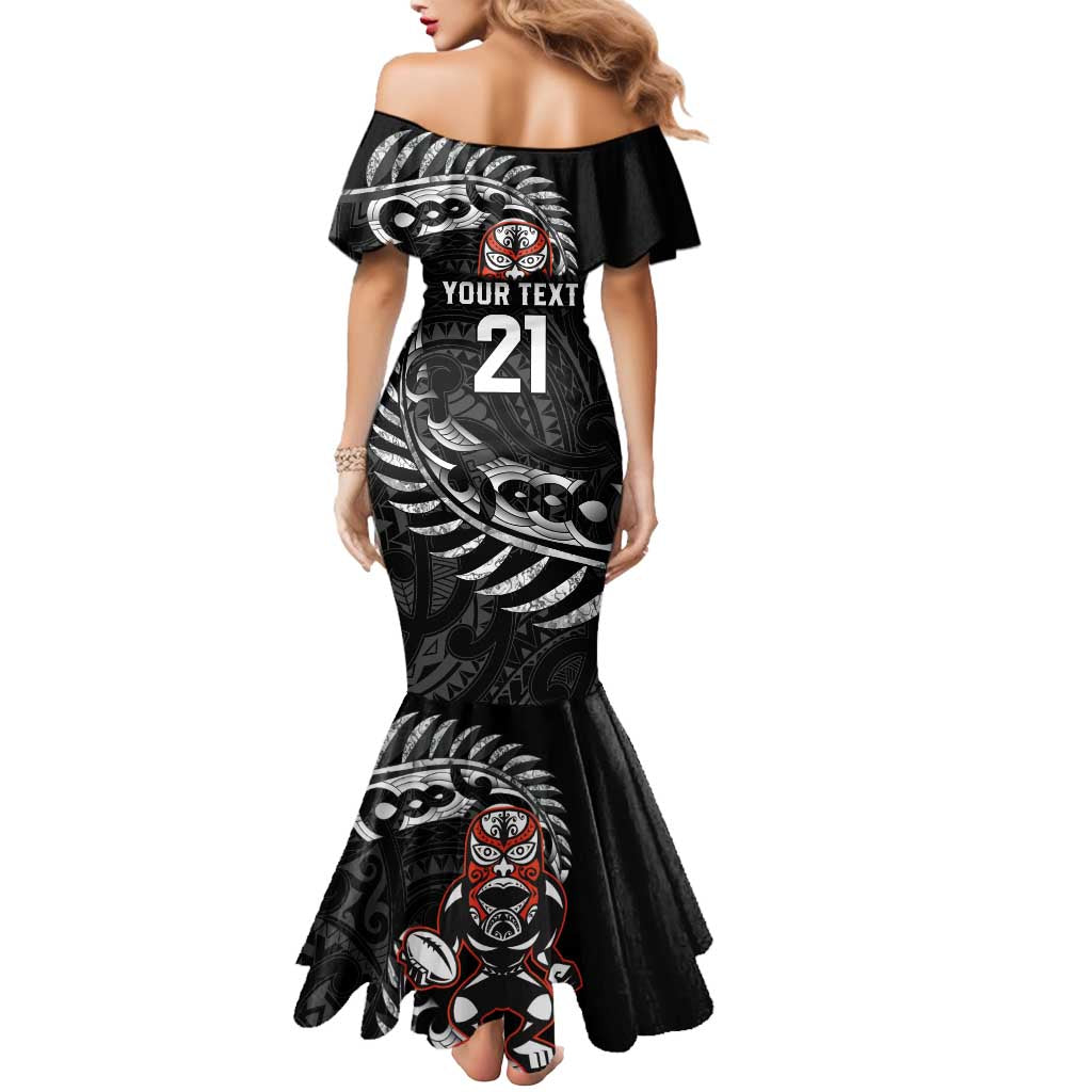 New Zealand Indigenous-Maori Rugby Custom Mermaid Dress