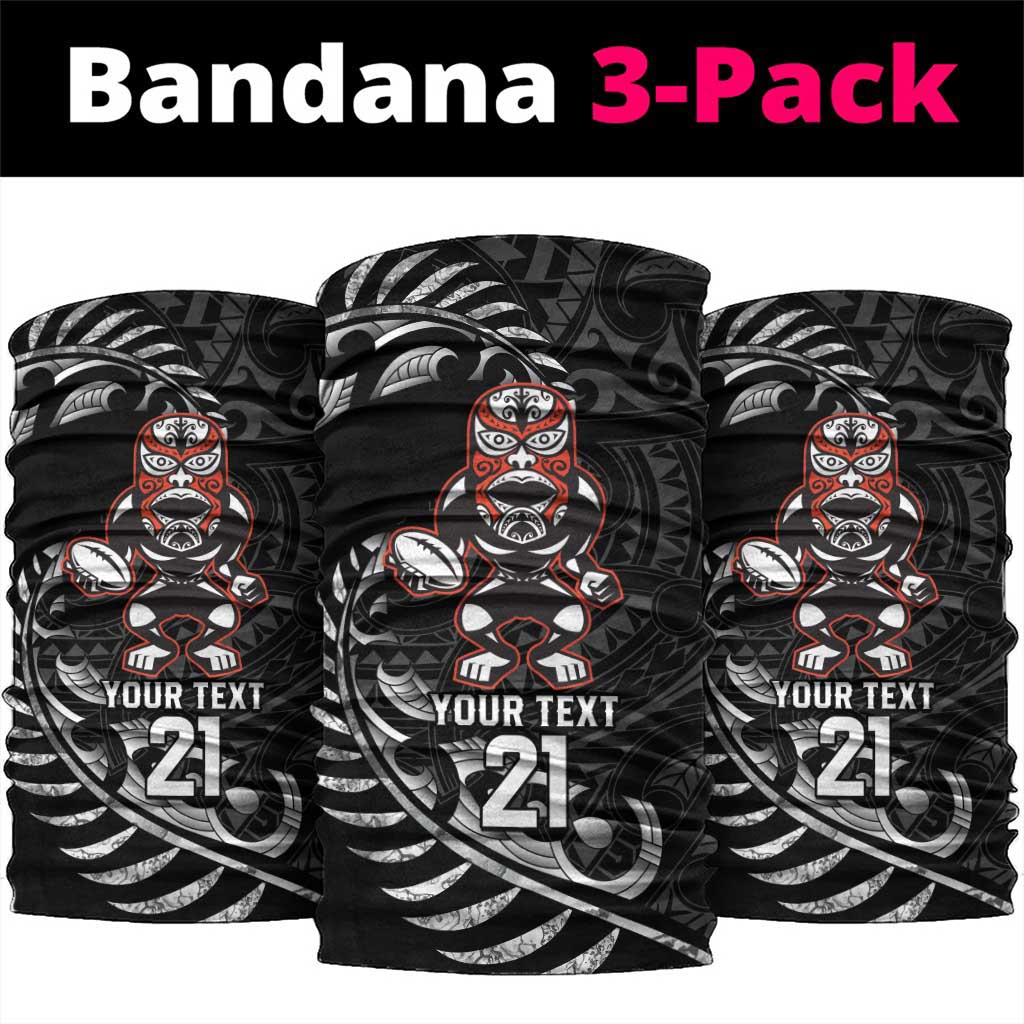 New Zealand Indigenous-Maori Rugby Custom Neck Gaiter - Polynesian Pride