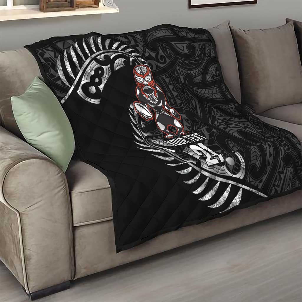 New Zealand Indigenous-Maori Rugby Custom Quilt