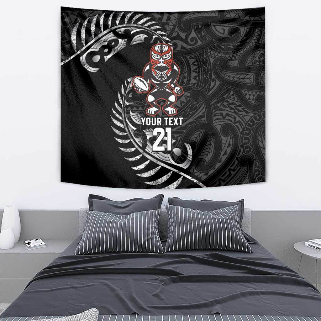 New Zealand Indigenous-Maori Rugby Custom Tapestry