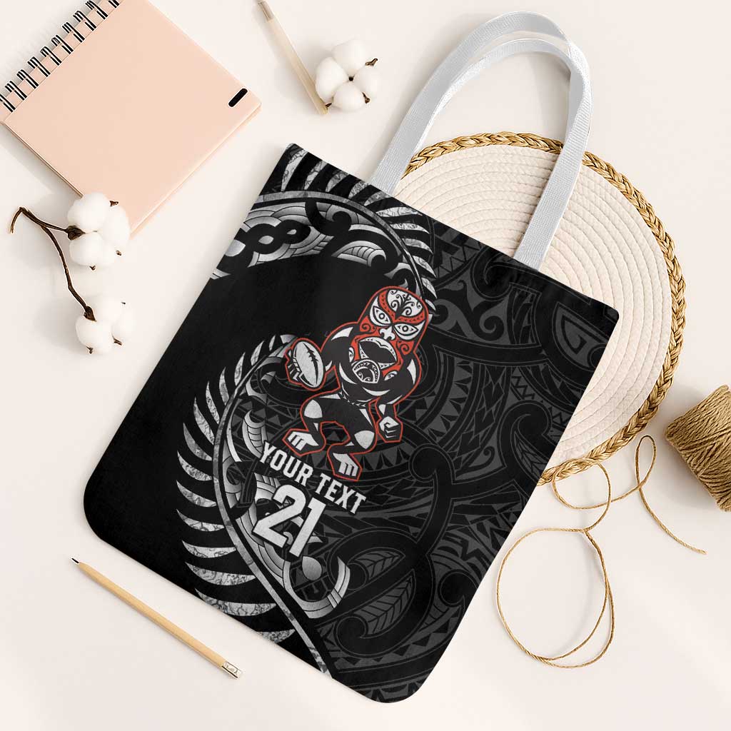 New Zealand Indigenous-Maori Rugby Custom Tote Bag - Polynesian Pride