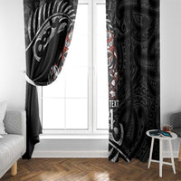 New Zealand Indigenous-Maori Rugby Custom Window Curtain LT9 - Polynesian Pride
