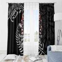 New Zealand Indigenous-Maori Rugby Custom Window Curtain LT9 - Polynesian Pride