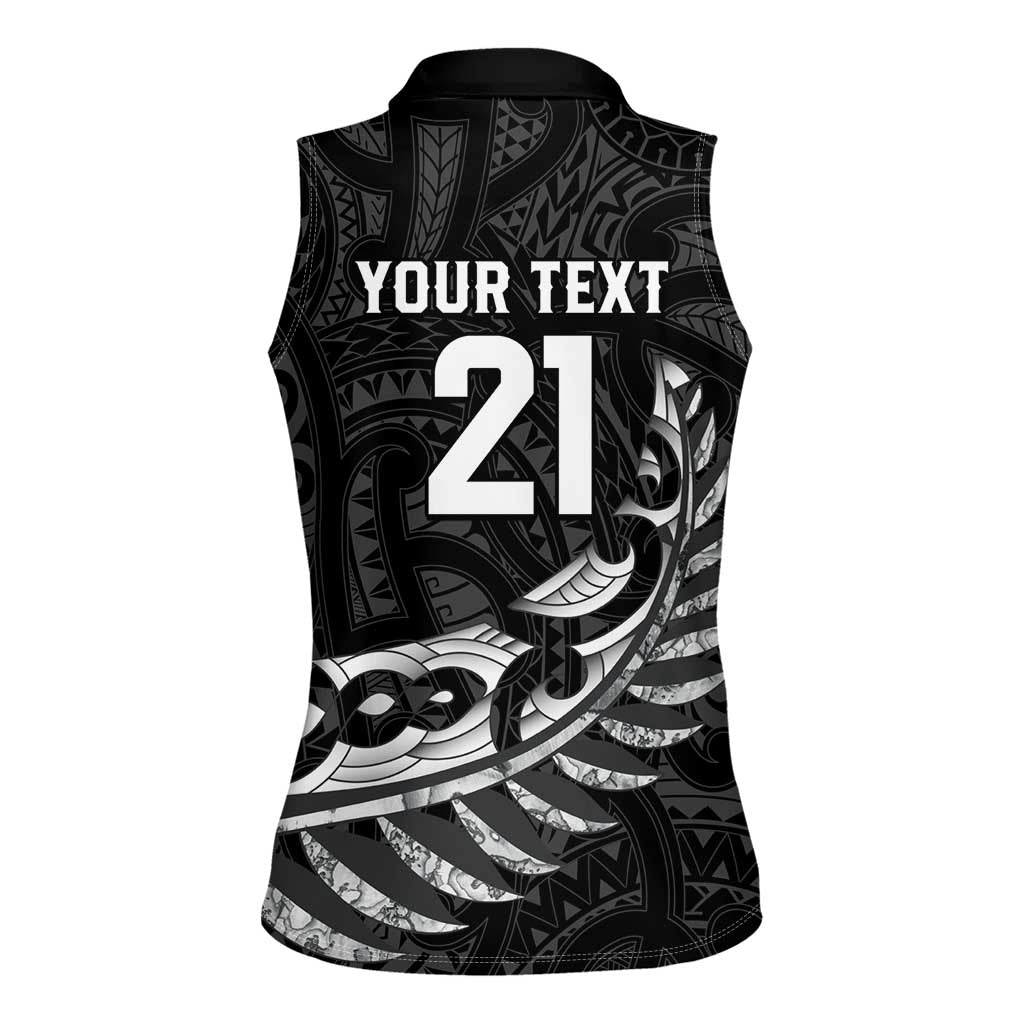 New Zealand Indigenous-Maori Rugby Custom Women Sleeveless Polo Shirt LT9 - Polynesian Pride