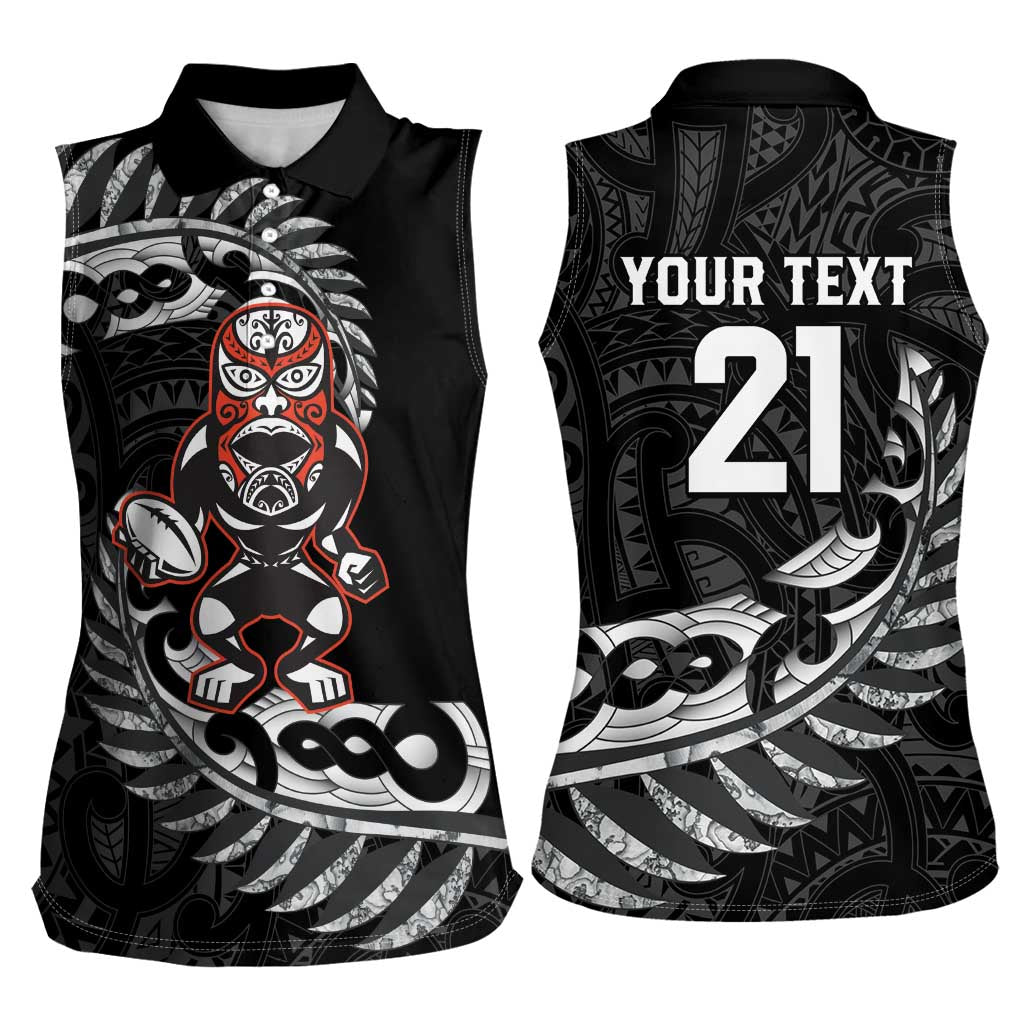 New Zealand Indigenous-Maori Rugby Custom Women Sleeveless Polo Shirt LT9 - Polynesian Pride