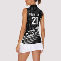 New Zealand Indigenous-Maori Rugby Custom Women Sleeveless Polo Shirt LT9 - Polynesian Pride