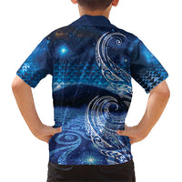New Zealand Matariki Hawaiian Shirt Taniko Aramoana With Koru Galaxy Sky Night LT9 - Polynesian Pride