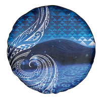 New Zealand Matariki Spare Tire Cover Taniko Aramoana With Koru Galaxy Sky Night LT9 - Polynesian Pride