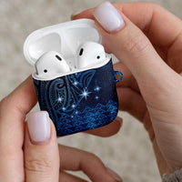 New Zealand Matariki AirPods Case Taniko Aramoana With Maori Galaxy Sky Night LT9 - Polynesian Pride
