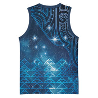 New Zealand Matariki Basketball Jersey Taniko Aramoana With Maori Galaxy Sky Night LT9 - Polynesian Pride