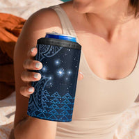 New Zealand Matariki 4 in 1 Can Cooler Tumbler Taniko Aramoana With Maori Galaxy Sky Night LT9 - Polynesian Pride