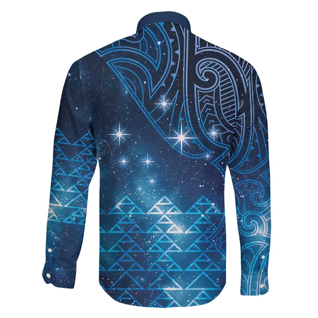 New Zealand Matariki Family Matching Puletasi and Hawaiian Shirt Taniko Aramoana With Maori Galaxy Sky Night LT9 - Polynesian Pride