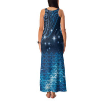 New Zealand Matariki Family Matching Tank Maxi Dress and Hawaiian Shirt Taniko Aramoana With Maori Galaxy Sky Night LT9 - Polynesian Pride