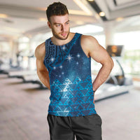 New Zealand Matariki Men Tank Top Taniko Aramoana With Maori Galaxy Sky Night LT9 Galaxy - Polynesian Pride