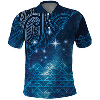 New Zealand Matariki Polo Shirt Taniko Aramoana With Maori Galaxy Sky Night LT9 Galaxy - Polynesian Pride