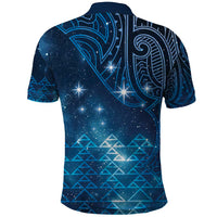 New Zealand Matariki Polo Shirt Taniko Aramoana With Maori Galaxy Sky Night LT9 - Polynesian Pride