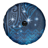 New Zealand Matariki Spare Tire Cover Taniko Aramoana With Maori Galaxy Sky Night LT9 - Polynesian Pride
