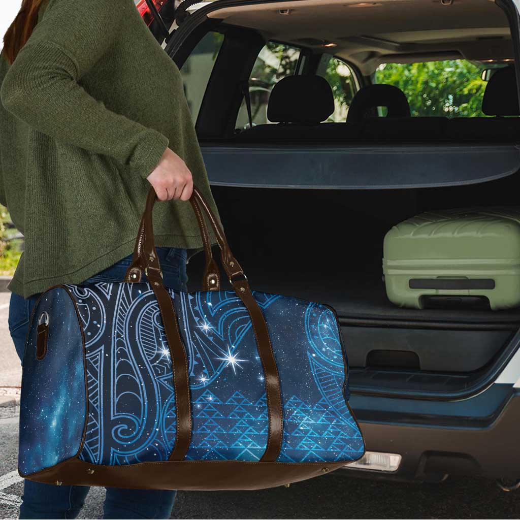 New Zealand Matariki Travel Bag Taniko Aramoana With Maori Galaxy Sky Night LT9 - Polynesian Pride