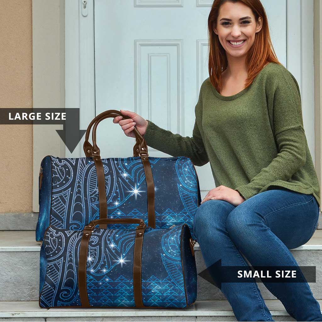 New Zealand Matariki Travel Bag Taniko Aramoana With Maori Galaxy Sky Night LT9 - Polynesian Pride