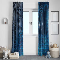 New Zealand Matariki Window Curtain Taniko Aramoana With Maori Galaxy Sky Night