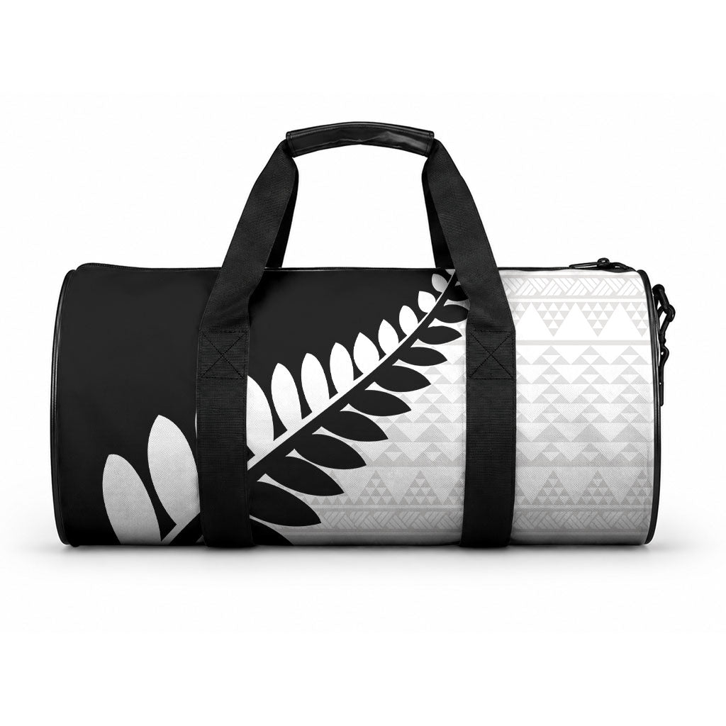 New Zealand Silver Fern Niho Taniwha Duffle Bag LT9 One size Black - Polynesian Pride