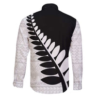 New Zealand Silver Fern Niho Taniwha Family Matching Off Shoulder Short Dress and Hawaiian Shirt LT9 - Polynesian Pride