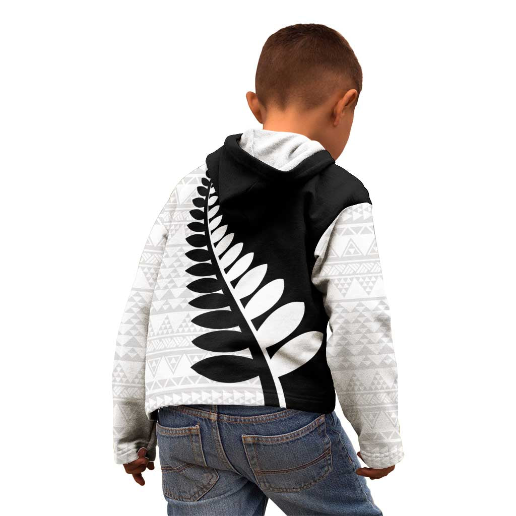 New Zealand Silver Fern Niho Taniwha Kid Hoodie LT9 - Polynesian Pride