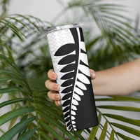 New Zealand Silver Fern Niho Taniwha Skinny Tumbler LT9 - Polynesian Pride