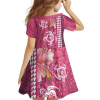 Pink Hibiscus Turle Family Matching Puletasi and Hawaiian Shirt Hawaiian Style Tribal Tapa Pattern LT9 - Polynesian Pride
