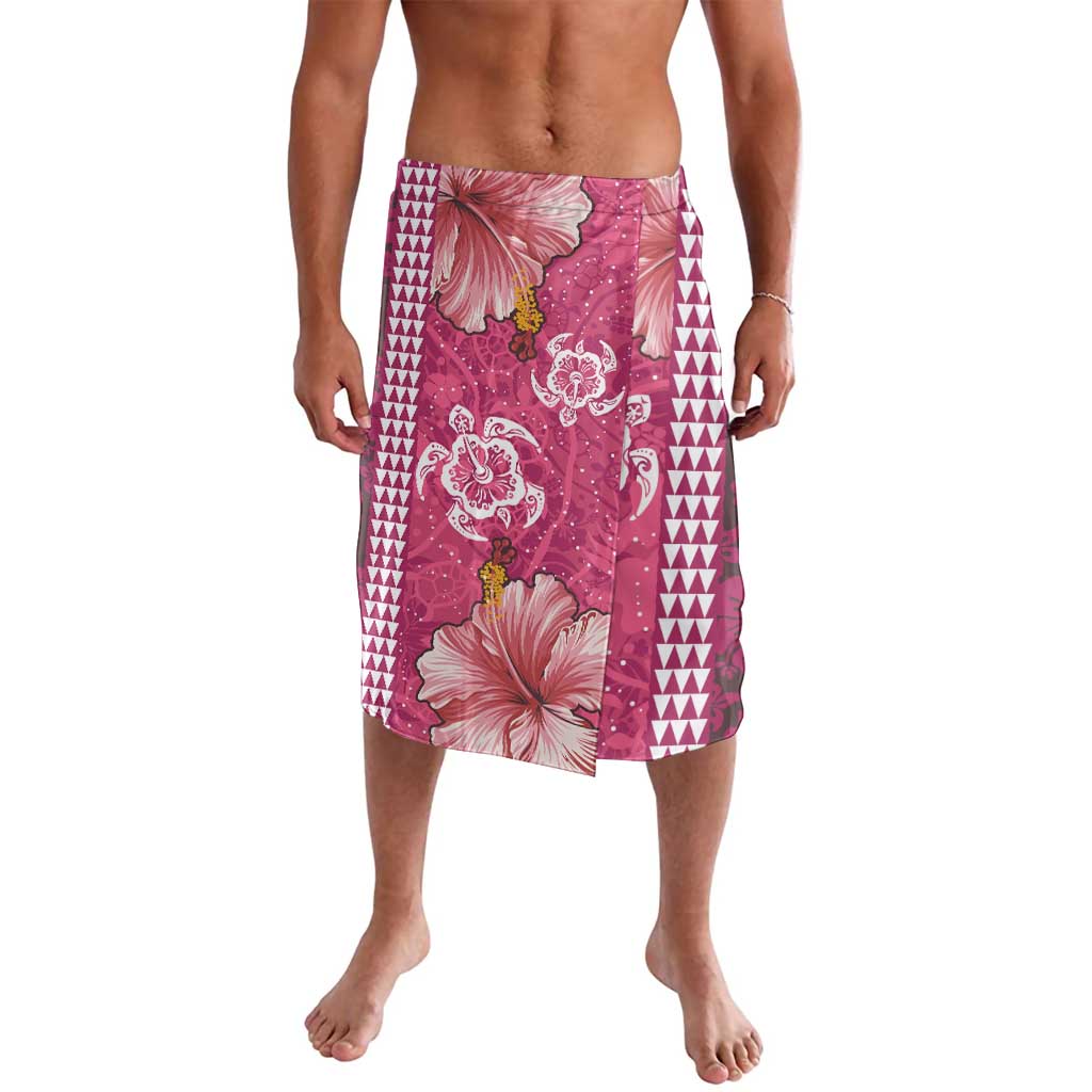 Pink Hibiscus Turle Lavalava Hawaiian Style Tribal Tapa Pattern LT9 Pink - Polynesian Pride