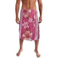 Pink Hibiscus Turle Lavalava Hawaiian Style Tribal Tapa Pattern LT9 Pink - Polynesian Pride