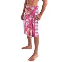 Pink Hibiscus Turle Lavalava Hawaiian Style Tribal Tapa Pattern LT9 - Polynesian Pride