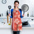 Red Hibiscus Turle Apron Hawaiian Style Tribal Tapa Pattern - Polynesian Pride