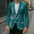 Teal Hibiscus Turle Blazer Hawaiian Style Tribal Tapa Pattern - Polynesian Pride