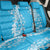 Puakenikeni and Maile Lei Back Car Seat Cover Blue Double Strand Lei