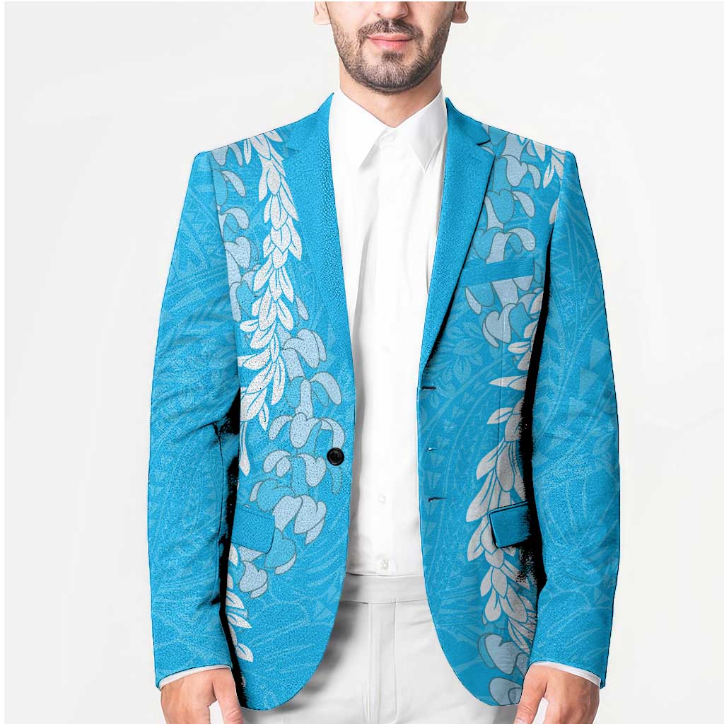 Puakenikeni and Maile Lei Blazer Blue Double Strand Lei - Polynesian Pride