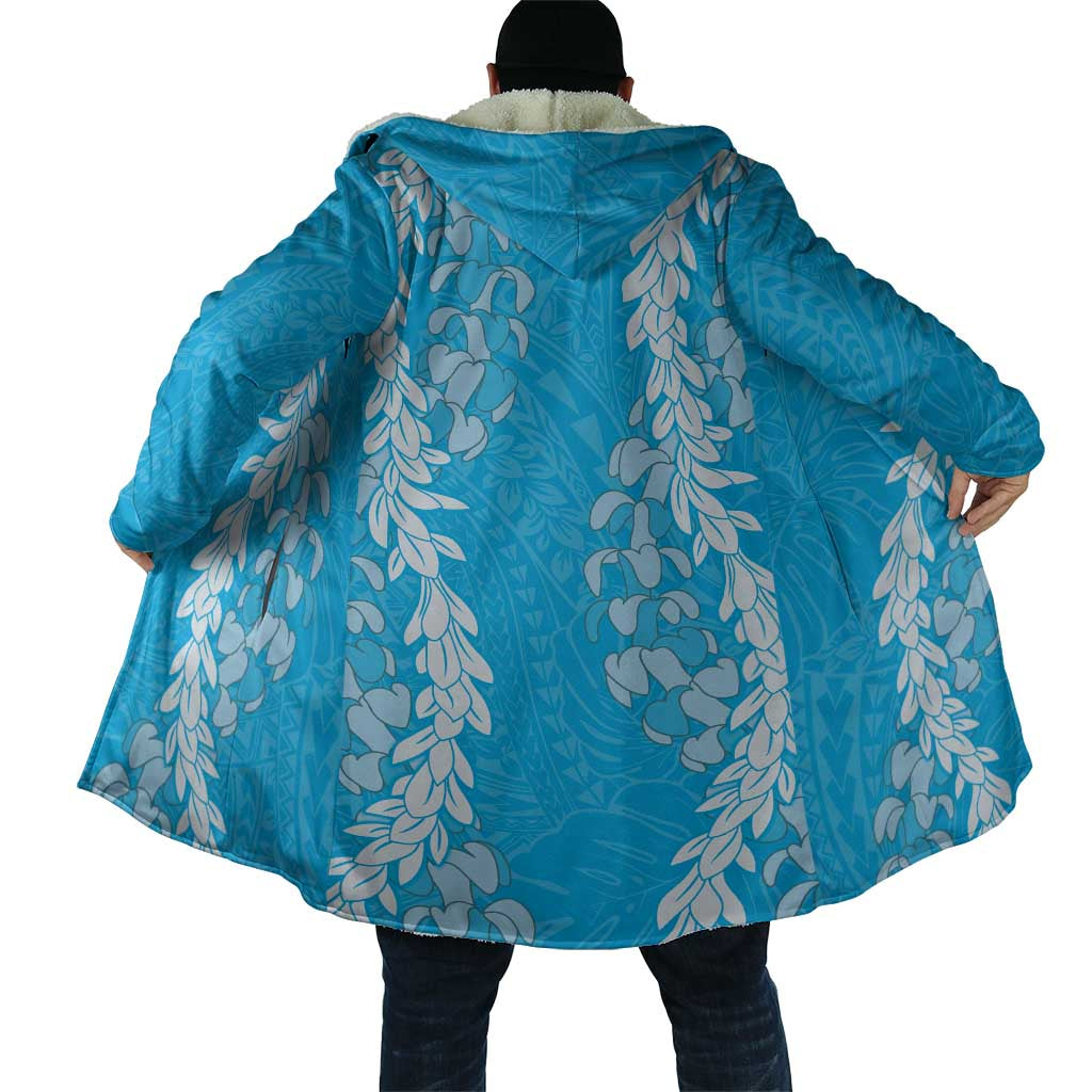 Puakenikeni and Maile Lei Cloak Blue Double Strand Lei - Polynesian Pride