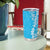 Puakenikeni and Maile Lei Tumbler Cup Blue Double Strand Lei