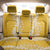 Puakenikeni and Maile Lei Back Car Seat Cover Gold Double Strand Lei