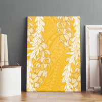 Puakenikeni and Maile Lei Canvas Wall Art Gold Double Strand Lei LT9 - Polynesian Pride