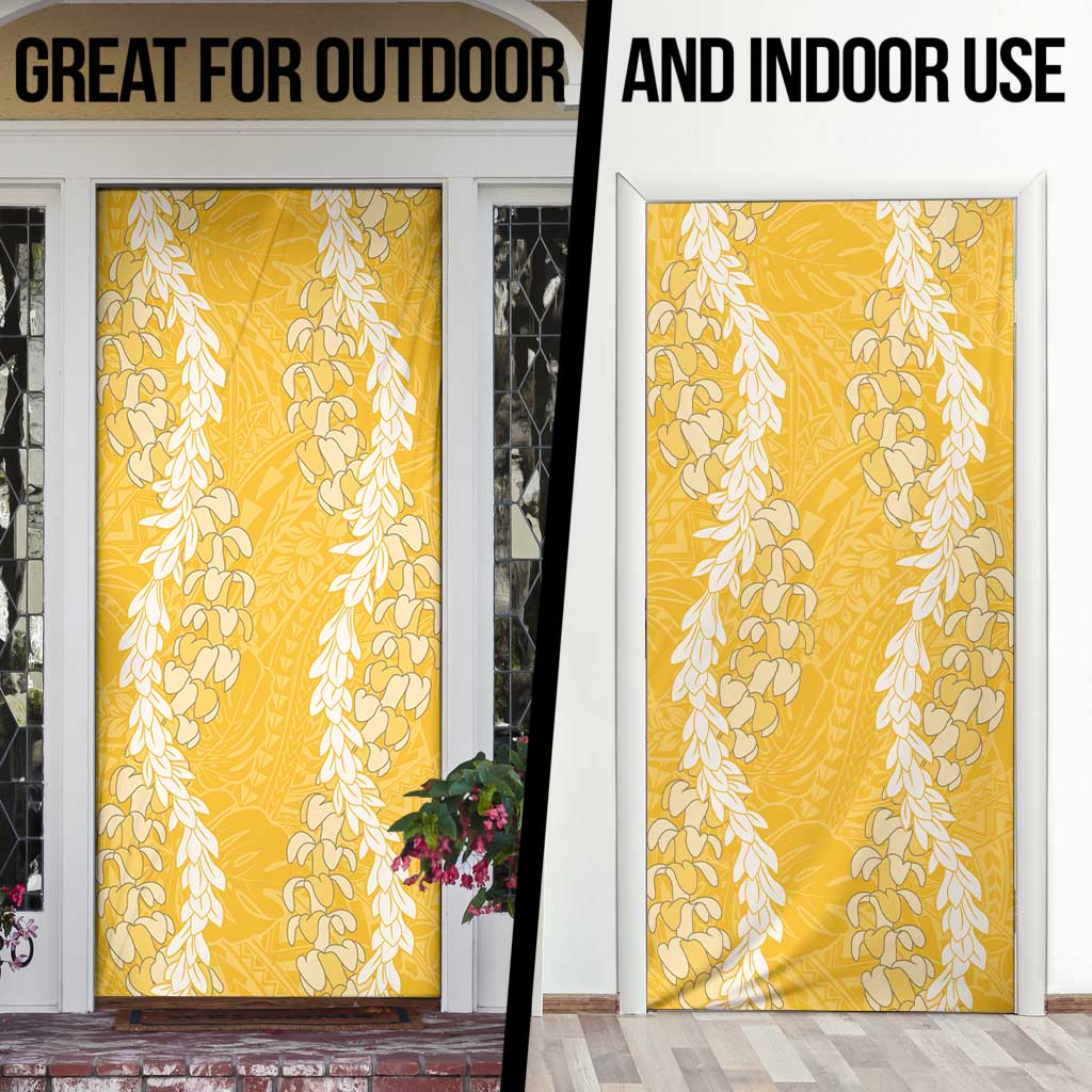 Puakenikeni and Maile Lei Door Cover Gold Double Strand Lei - Polynesian Pride