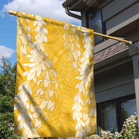 Puakenikeni and Maile Lei Garden Flag Gold Double Strand Lei