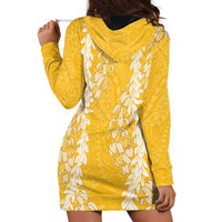 Puakenikeni and Maile Lei Hoodie Dress Gold Double Strand Lei LT9 - Polynesian Pride