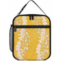 Puakenikeni and Maile Lei Lunch Bag Gold Double Strand Lei LT9 10.2 × 8.3 × 4.3 inch Gold - Polynesian Pride