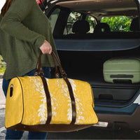 Puakenikeni and Maile Lei Travel Bag Gold Double Strand Lei - Polynesian Pride