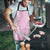Puakenikeni and Maile Lei Apron Pink Double Strand Lei - Polynesian Pride