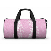 Puakenikeni and Maile Lei Duffle Bag Pink Double Strand Lei