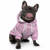 Puakenikeni and Maile Lei Pet Hoodie Pink Double Strand Lei